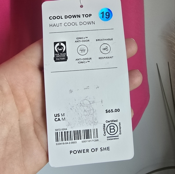 Athleta, New Cool Down Pink Long Sleeve Modal Drawstring Yoga Top Size Medium - Picture 10 of 14